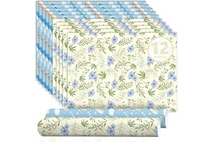 SCENTORINI Linen & Baby Powder Scented Drawer Liners, Scent Paper Liners for Wardrobe, Bedroom, Closet, Shoe Cupboard 12 Sheets