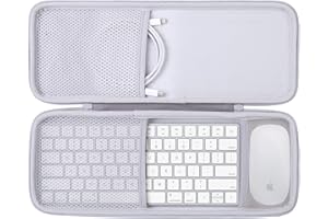 co2CREA Hart Reise Schutz Hülle Etui Tasche für Apple Magic Keyboard und Magic Mouse 2/1 Tastatur Maus Set Case