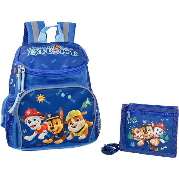 Paw Patrol Rucksack – Kinderrucksack Mit Reflektoren (ca. 27x35 Cm)
