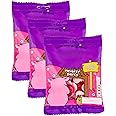 Set of 3 x 150g Reversy Pig Jelly Sweets, Soft Fruit Flavour Gums with Fruit Juice, Vegan, 450g