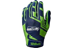 Wilson handskar NFL team supergrepp, en storlek passar alla för tonåringar, silikon/stretch