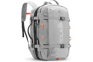 Tolaccea Sac a Dos Voyage Cabine Avion, 40L-50L Grand Sac à Dos Voyage, Pour Ordinateur Portable 15.6 Pouces, Sac Cabine Avion Pour Homme Femme voyages