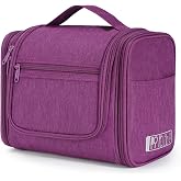 WANDF Hanging Toiletry Bag Waterproof Hanging Toiletry Bag Travel Men Cosmetic and Makeup Bag for Women