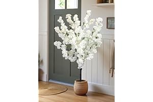 ARNUSA Árbol de Flor de Cerezo Artificial, Planta de Interior 120 cm