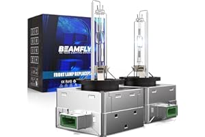 BEAMFLY D3S lampadine allo xeno 4500LM, kit di conversione HID per fari automobilistici, luci bianche 6000K