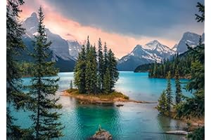 Ravensburger - Puzzle Adulte - Puzzle 1000 pièces - Canada, Maligne Lake - Adultes et Enfants dès 14 Ans - Puzzle de qualité supérieure - 80495 - Evasion