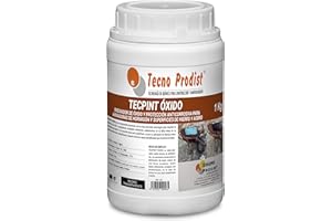 Tecno Prodist TECPINT OXYDO de 1 litre - passivateur d'oxyde à base d'eau - protection anticorrosion pour les armatures - convertisseur et transformateur d'oxyde pour surfaces en fer et acier