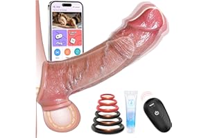 WARKART Juguetes Sexuales Eróticos Hombres Fundas para Pene - Consolador Sexo Mujer Parejas Adultos Dildo Anillo Vibradorador con 10 Modos de Vibración, Sex Toys Extensión de Pene Plug Anal Sexual Estimulador