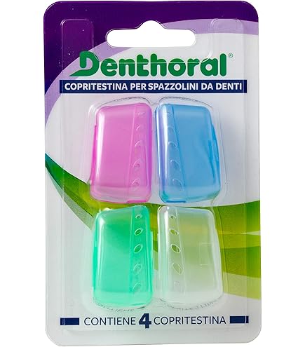 3 Custodie Portaspazzolino Da Viaggio | Plastica 20x6x6cm | Verde, Blu E Arancione - Foto 3