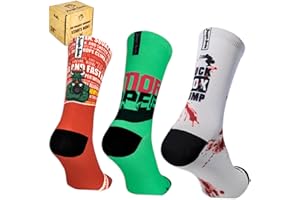 Jungle Socks, Pack de 3 Calcetines Deportivos Divertidos para Crossfit, Gimansio, Ciclismo, Running, Pádel, Halterofilia, Trekking. Cómodos, Resistentes y Sin Costuras.