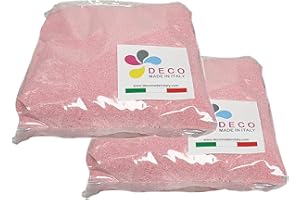 DECOMADEINITALY Arena Colorida para decoración 0,3/0,7 mm Paquete de 2 kg (Rosa)