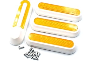 myBESTscooter - Kit de Cubierta de Rueda Lateral con reflectores para Patinete eléctrico Xiaomi M365 Pro 1S Essential Pro2 Mi3