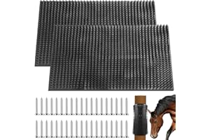 GBKDQQ 2 cepillos para rascar caballos, 360 x 300 mm, juego completo de masaje aliviando el picor, cepillo de vaca para caballos, vacas, cabras y ovejas (negro)