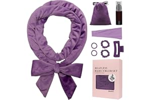 Baolivi Heatless Curlers Headband Hair Curlers No Heat, Heatless Curls Hair Curler Rollers for Women, 70" Soft Overnight Curls Headband for Sleeping, 9 Pcs Heatless Curling Gift Set