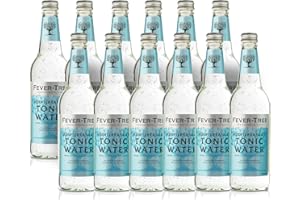FEVER-TREE Fever Tree Mediterranean Tonic Water - Botellas de agua (0,5 L, 12 unidades de 500 ml)