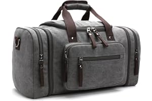 LOSMILE Borse da Viaggio Borsa impermeabile in Tela, Borsa per Weekend Campeggio per Uomini e Donne.