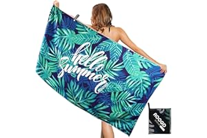 AOOGD Strandtuch Mikrofaser Saunatuch Handtuch Groß 160x80cm,Badetuch Strandhandtuch Schnell Trocknendes Fitnesshandtuch,Leic