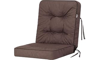BJIRD Cuscino per Panchina - Cuscini Morbidi per Seduta e Schienale, Cuscino per panche da giardino a dondolo, Cuscino per panca altalena Hollywood - Cuscini Impermeabili con Cinghie di Fissaggio - 60 cm