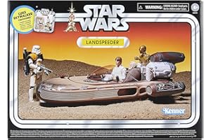 Star Wars La colección Vintage, Landspeeder & Luke Skywalker, Star Wars: Una nueva esperanza, Figura de 9,5 cm y vehículo