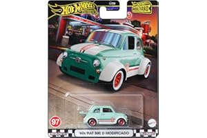 MATTEL Hot Wheels Modellino Auto FIAT 500 D Modificado 1960 - Die Cast Scala 1:64 - lunghezza 6cm - HRT65 - Serie Boulevard