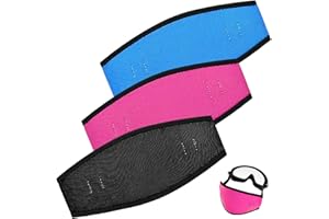 DIELOVEHUA 3PCS Correa de Máscara de Buceo, Cubierta de Correa para Gafas de Buceo, Correa de Neopreno para Máscara, para Buceo y Esnórquel Deportes Acuáticos, Unisex