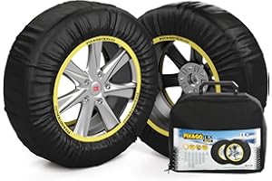 SNOVIT FIX&GO TEX PLUS Talla XXL - Cadena de nieve textil. Turismo, SUV, 4x4 y furgoneta. Certificación ZT EN-16662-1. Set 2 Uds.