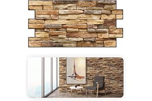 Grace Baltic - Paneles de pared de PVC 3D decorativos azulejos revestimiento (Pizarra marrón) (5,52 m2)