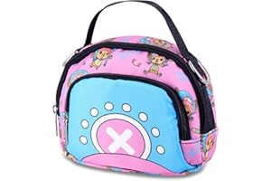 Roffatide Anime One Piece Sac à bandoulière Petit sac à bandoulière Tony Tony Chopper Sling Bag Girls Pink Crossbody Purse Wallet Handbag