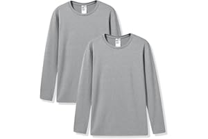 LAPASA Haut Thermique Homme Maillot de Corps à Manches Longues sous-Vêtements Chauds Automne/Hiver Fin/Moyen/Épais (Lot de 1 ou 2) M09/M55/M26