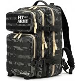 EDIFIT, Crossfit Backpack 45L Military Tactical Gym Hiking Camping Survival Unisex Waterproof Heavy Duty with Multiple Pocket