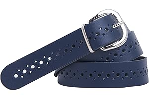 shenky - Ceinture en cuir - trouée - largeur 3 cm