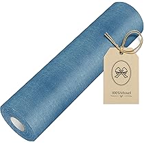 40 Tovaglioli Di Carta Blu A Forma Di Pesce 33x33 Cm - 3 Veli - Biodegradabili Per Battesimo, Comunione E Compleanni - 2