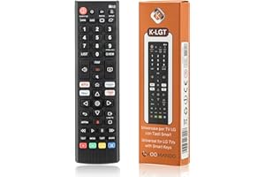 Koomando Telecomando universale per TV LG originale | Pronto all’uso senza programmazione | Compatibile con Smart TV e Standard | Tasti rapidi streaming | Sostituisce AKB74915305, AKB75675304 e altri