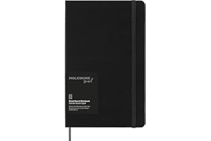 Moleskine Smart Notebook, Smart Writing System, Notebook Digitale con Copertina Rigida, Pagine a Righe e Chiusura Elastica, Colore Nero, Formato Large 13 x 21 cm