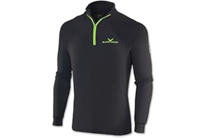Black Crevice, BCR1120, Maglia Funzionale a Maniche Lunghe Uomo, Ideale Come Dolcevita per Sport Invernali