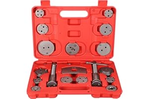 SIXTOL Mechanic Brake Set 18 | Juego de reposicionador de pistones de Freno 18 pzs | Reposicionar el pistón de Freno al Cambiar los Discos | Las Zapatas o Las Pastillas de Freno
