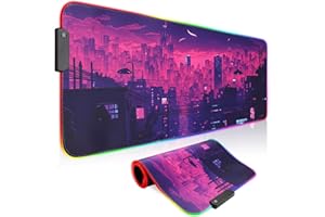 Bimormat Anime Podkładka pod mysz dla graczy, 800 x 300 x 3 mm, duża, XXL, podkładka na biurko z antypoślizgową gumową podstawą i trwałymi zszytymi krawędziami dla spersonalizowanych graczy (80 x 30