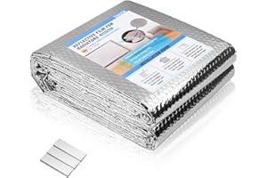 TIHOOK Panel Reflectante Radiador, Lámina Aislante Aluminizada Térmica 5m x 0,6m x 3mm - Aislamiento Para Radiadores, Dinero Paneles Aislantes Termicos con Adhesivas