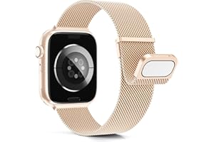 Higgs Pasek kompatybilny z zegarkiem Apple Watch 45 mm, 44 mm, 42 mm, 41 mm, 40 mm, 38 mm, dla kobiet i mężczyzn, podwójny magnetyczny regulowany pasek do iWatch serii 8, 7, 6, SE, 5, 4, 3, 2, 1,