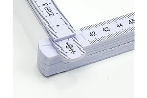 pimaldaum® Regla plegable/Metro de plástico 2 m para un registro rápido y preciso de longitudes y distancias