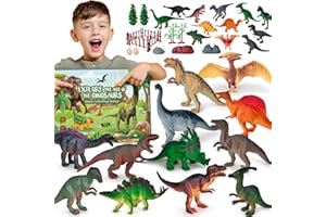 RIZTGAE Dinosaur Toys for Boys Girls Age 3 4 5 6 7 8 9 10 11 12,Party Bag Fillers for Kids Toy Dinosaur Figures Gifts for 3-12 Year Old Boys Dinosaur Gifts Mini Pink Dinosaurs