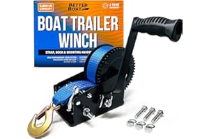 Better Boat BB-WNCH-3200 Cabrestante para Remolque de Barco, Unisex, Negro
