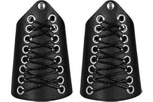 Thajaling 2 Pieces Medieval Archery Bracers, Viking Cuffs LARP Bracers, Wide Leather Vintage Bracers, Handcrafted Leather Armguards