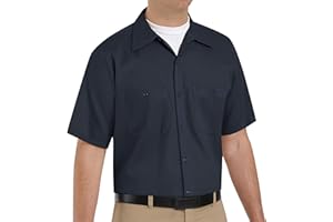 Red Kap Herren Short Sleeve Wrinkle-Resistant Cotton Work Shirt Hemd