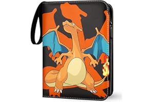 HERRITOZL Card Binder,Card Holder Carrying Case Album Fits 400 Cards with 50 Removable Sleeves Trading Card Binder Suitable for Game Cards Sport Cards Gift for Boys and Girls