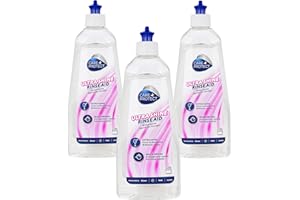 CARE + PROTECT CARE+PROTECT Liquide de Rinçage Brillance Extra - Convient à Tous les Lave-Vaisselle - Puissant Contre les Taches - Accelére le Séchage - 3 Bouteilles de 500ml