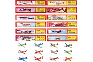 YINZZTRY Glider Planes Set, Polystyrene Aeroplane Model, Glider Planes for Children, Glider Aviator Throwing Glider, for School Cone, Party Bag Surprise (Pack of 12)
