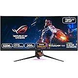 ASUS ROG Swift PG35VQ 89 cm (35 Zoll) Gaming Monitor (Curved, Ultra WQHD, 200Hz, G-Sync Ultimate, HDMI, DisplayPort, 2ms Reak