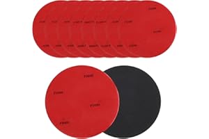 LARREL Lot de 9 patins de ponçage pour boule de bowling avec grain 180 320 400 500 800 1000 1200 1500 2000 2500 3000 Accessoires de bowling pour nettoyage de surface