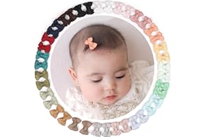 ‎MIDODO MiDoDo Baby Mädchen Haarschleifen 40 Stück 20 Farben Babybügen Haarstifte Kleine 1,37" Haarbögen Alligator Clips für Mädchen Säuglinge Kleinkinder